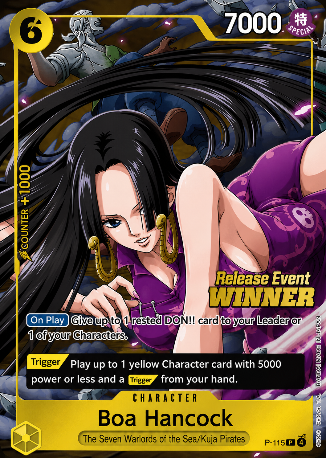 Boa Hancock P-115 OP15 Release Event Winner, rarity P